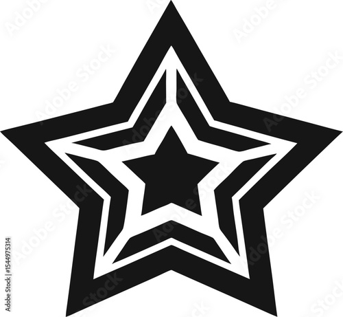 abstract star vector