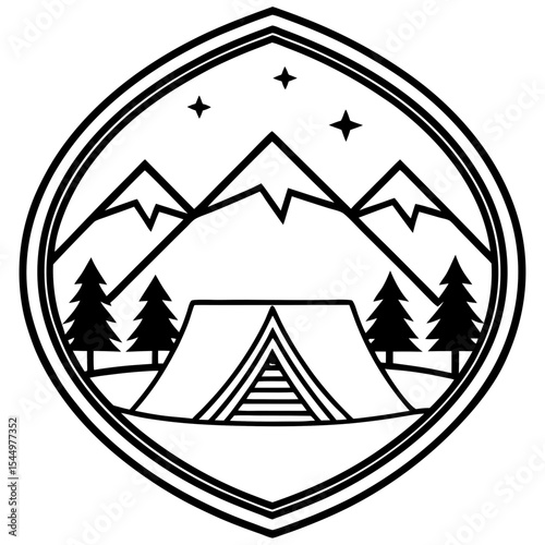 Vintage Ridge Camp Scene