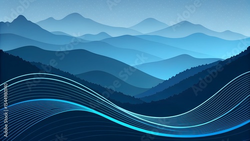 abstract background with mountains