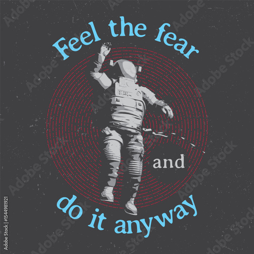 A motivational vector design t-shirt with the words 