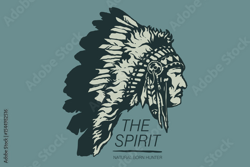  Vectors Native American indian headdress traditional pattern Tshirt Design High-Quality Vectors