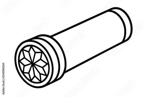 Kaleidoscope Vector Art – Optical Toy with Geometric Pattern