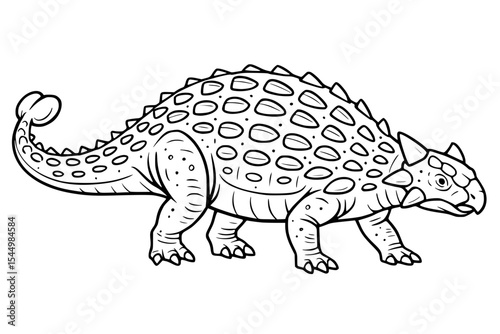 Ankylosaurus Vector Art