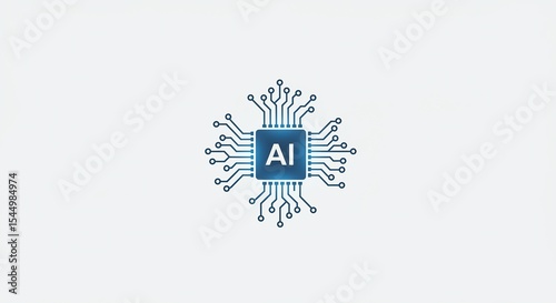 Abstract Ai Microchip Circuit Board Digital Technology