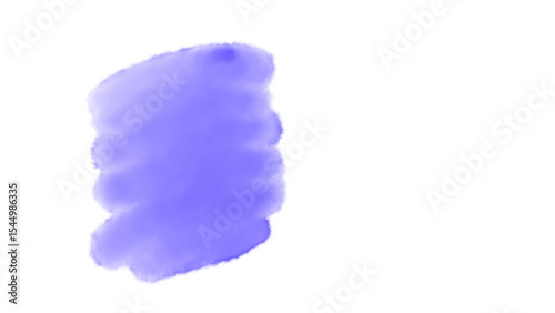 Transparent background soft purple watercolor brush stroke, perfect for delicate artistic designs.
