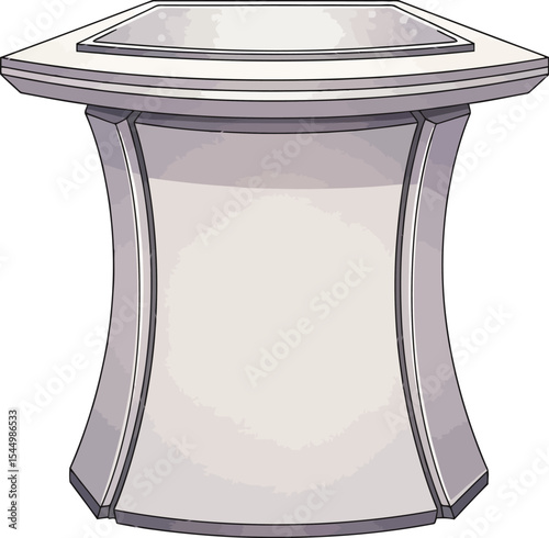 Elegant Modern Pedestal Display Stand  Perfect for Exhibits, Awards, or Home Decor