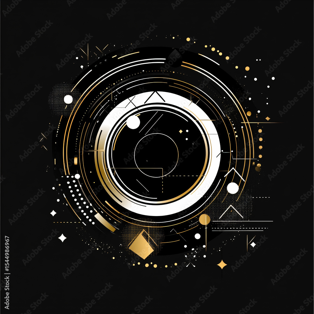 Obraz premium light glow effect on black background