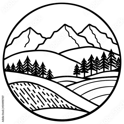 Calm Ridge Landscape