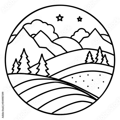 Calm Ridge Landscape