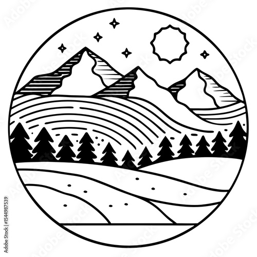 Calm Ridge Landscape