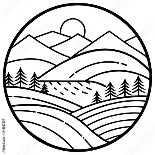 Calm Ridge Landscape