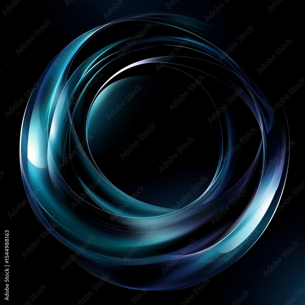 Obraz premium light glow effect on black background