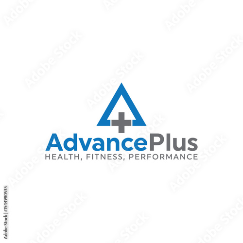 healthcare logo, advance plus healthcare, wellness, fitness logo