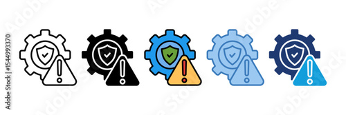 Risk Management Icon Element For Design