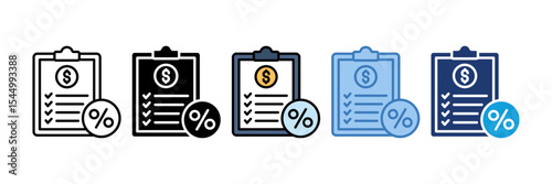 Tax Planning Icon Element For Design