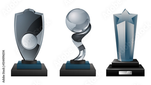 Elegant Octagonal Crystal Glass Plaque Trophy with Faceted Edges, Ideal for Awards, Engraving, and Recognition

