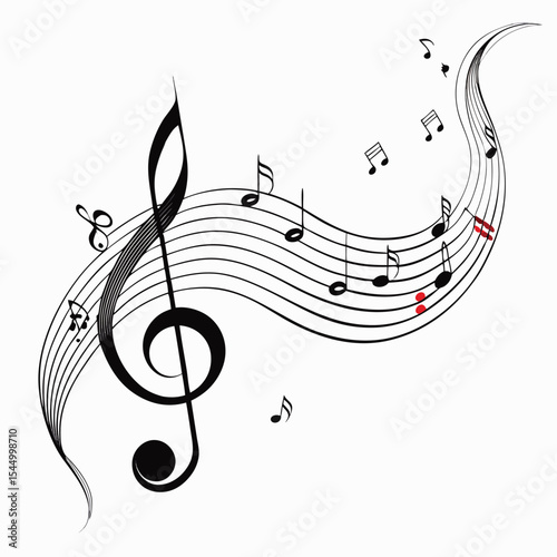 music notes background