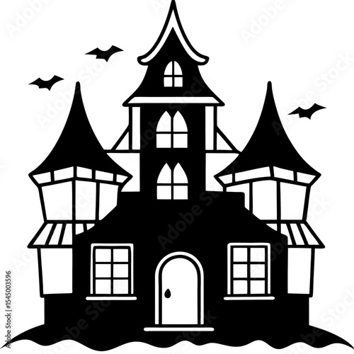 Eerie Abandoned Mansion Art