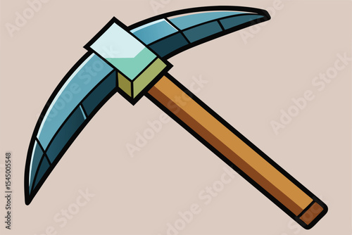 Diamond Pickaxe A Stunning Illustration of Mining Tool