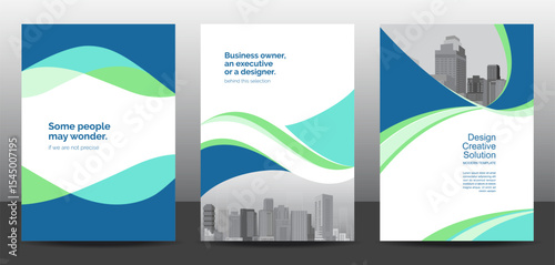 Template vector design set for Brochure, AnnualReport, Corporate Presentation, Portfolio, Flyer, layout modern, posters collection Eps10