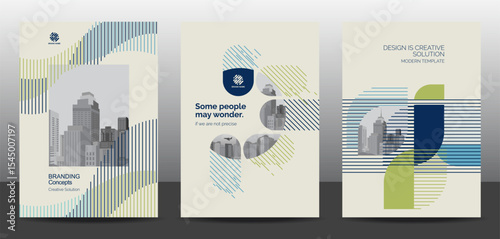 Template vector design set for Brochure, AnnualReport, Corporate Presentation, Portfolio, Flyer, layout modern, posters collection Eps10