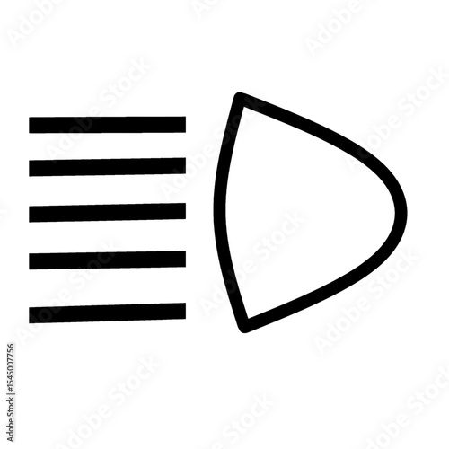 high beam light indicator warning light car useful for automotive designs black silhouette.eps