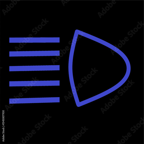 high beam light indicator warning light car useful for automotive designs.eps
