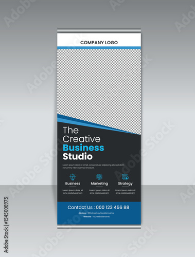 corporate roll up banner template design