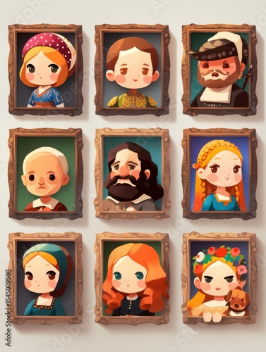 9 Art Icons: Playful Homage to Famous Paintings in Wooden Frames photo