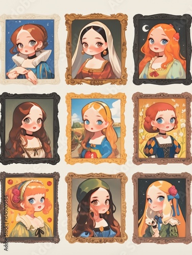 9 Art Icons: Playful Homage to Famous Paintings in Wooden Frames photo