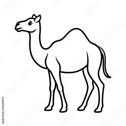 camel animal outline vector art