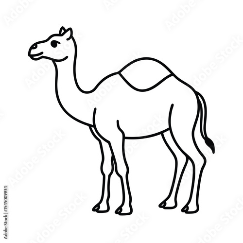camel animal outline vector art