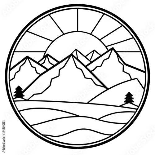 Gradient Alpine Vista