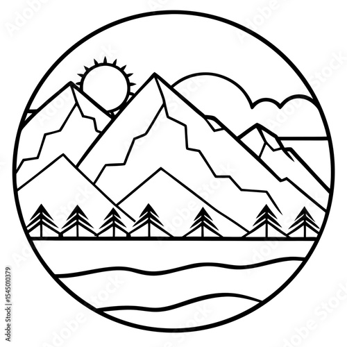 Gradient Alpine Vista
