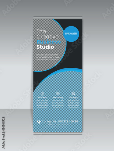 corporate roll up banner template design