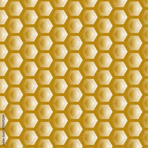 Golden background with a hexagonal pattern