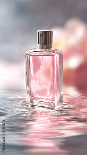 Wallpaper Mural Close-Up of Pink Cosmetic Dropper Bottle Floating on Calm Surface on Transparent Background

 Torontodigital.ca