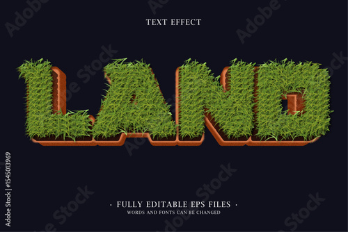 LAND TEXT EFFECT