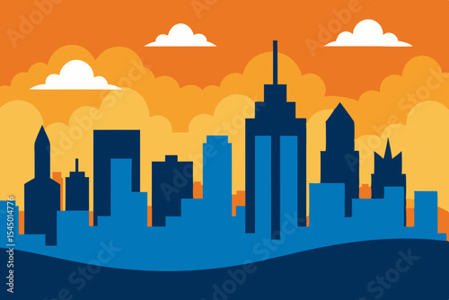 city skyline vector illustration