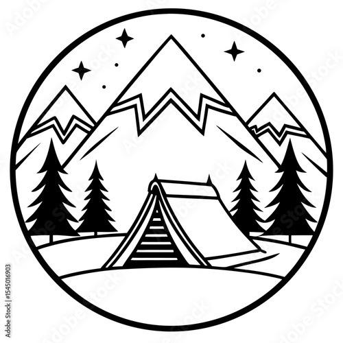 Retro Ridge Wilderness Art