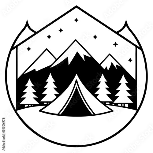 Retro Ridge Wilderness Art
