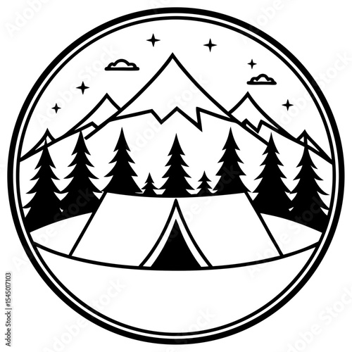 Retro Ridge Wilderness Art