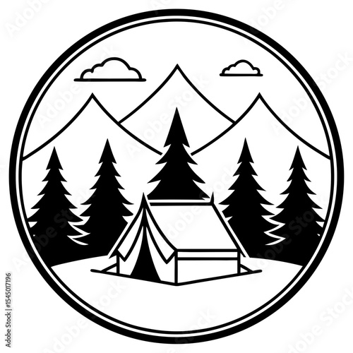 Retro Ridge Wilderness Art