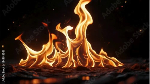 Wallpaper Mural fire background, flame Torontodigital.ca