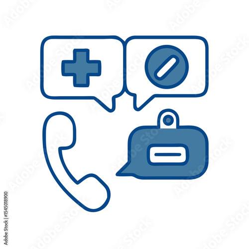 An illustration depicts health assistance available by phone