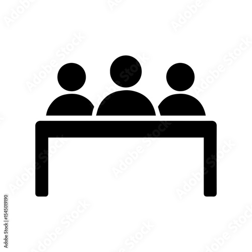 Fotografie Town meeting icon with transparent background symbolizing community gathering an