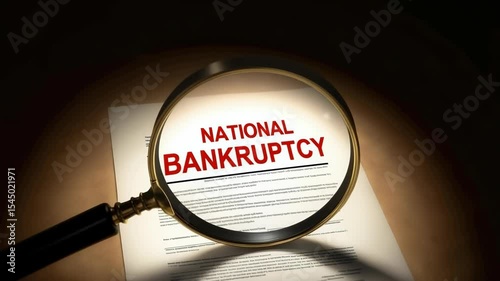 Magnifying Glass Focuses on National Bankruptcy