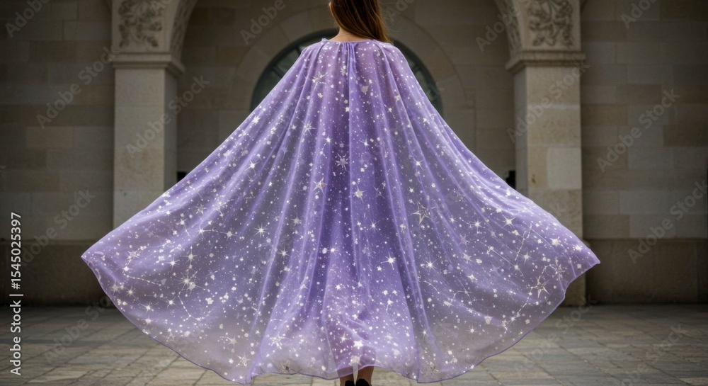 Obraz premium Lilac starry cape