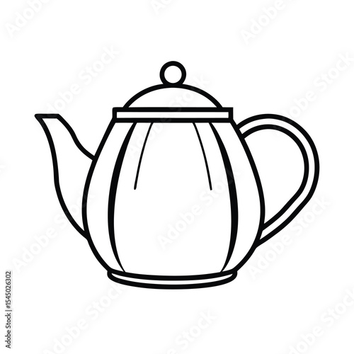 tea pot kitchenware vector art