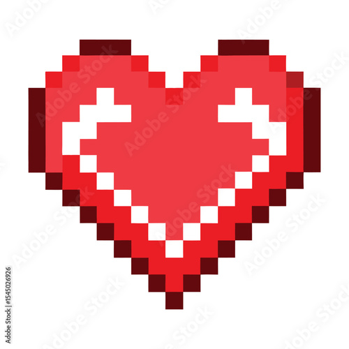 Pixelated heart